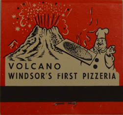 red%20matchbook%20from%20Volcano%27s%20restaurant%2C%20Windsor%27s%20First%20Pizzeria